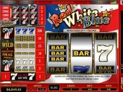 Red White Blue 5 Lines Slots